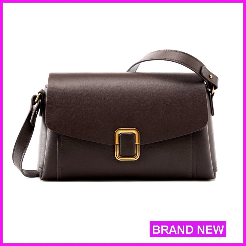 Genuine Leather Crossbody Bag Adjustable Shoulder Satchel Purse